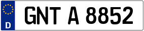 Trailer License Plate